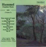 CDE 84236 HUMMEL Chamber Music Vol. 2: Flute Sonata in D major, Op. 50; Sonata in E flat major, Op. 5, Sonata in A major, Op. 64.
